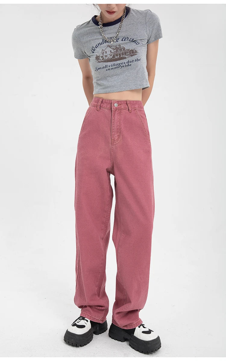 Chic Design Pink Street Pants