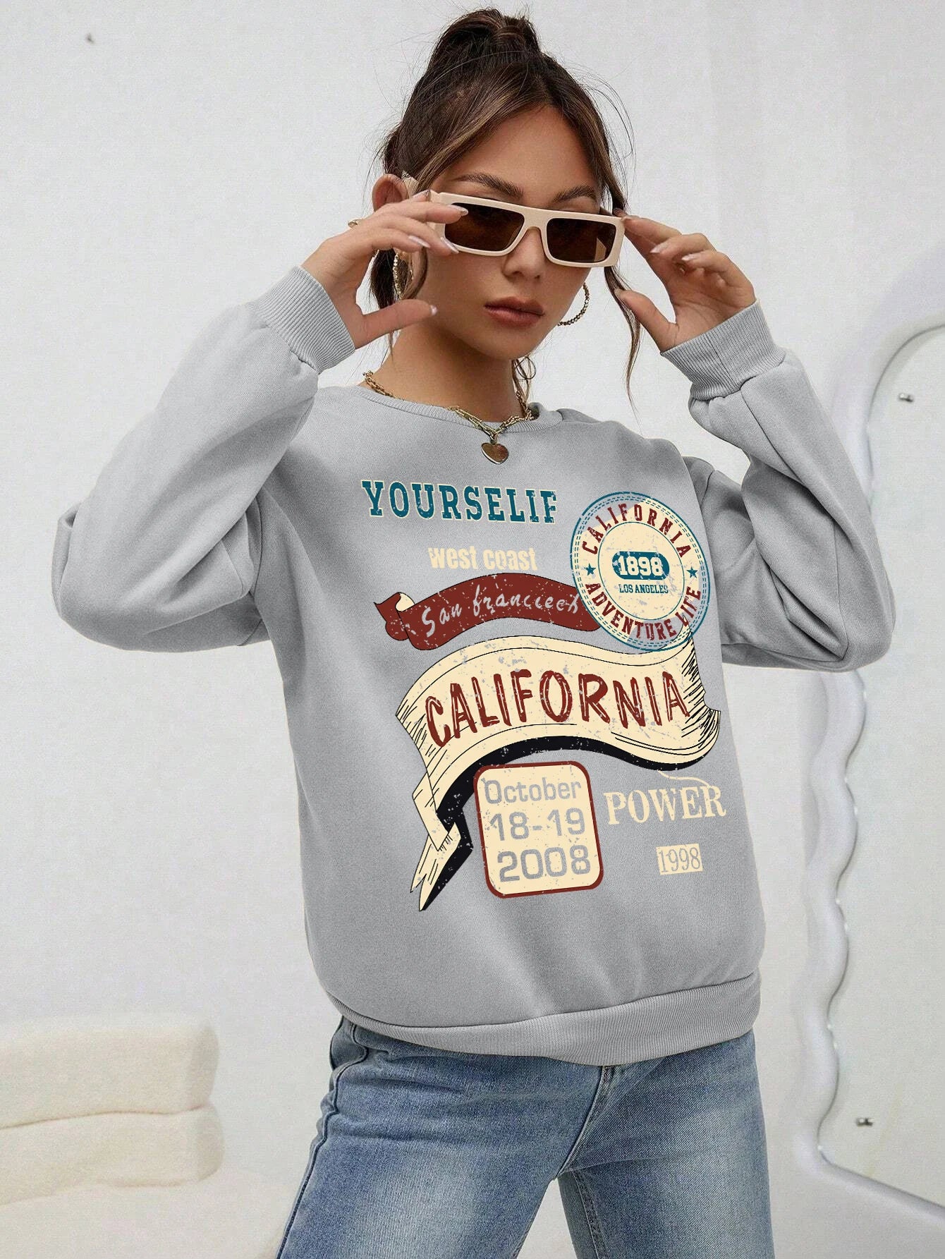 California Dreaming Letter Sweatshirt