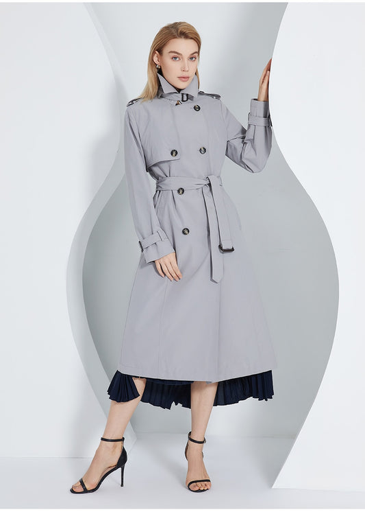 London Chic Belted Trench Coat