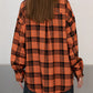 Retro Charm Oversized Plaid Shirt