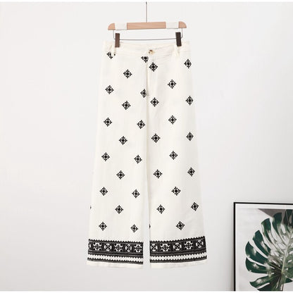 Loose and Lovely: Casual Embroidery Pants