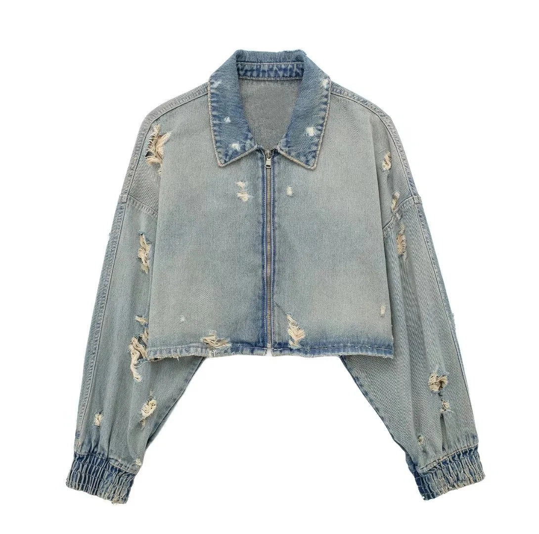 Urban Edge Distressed Denim Jacket