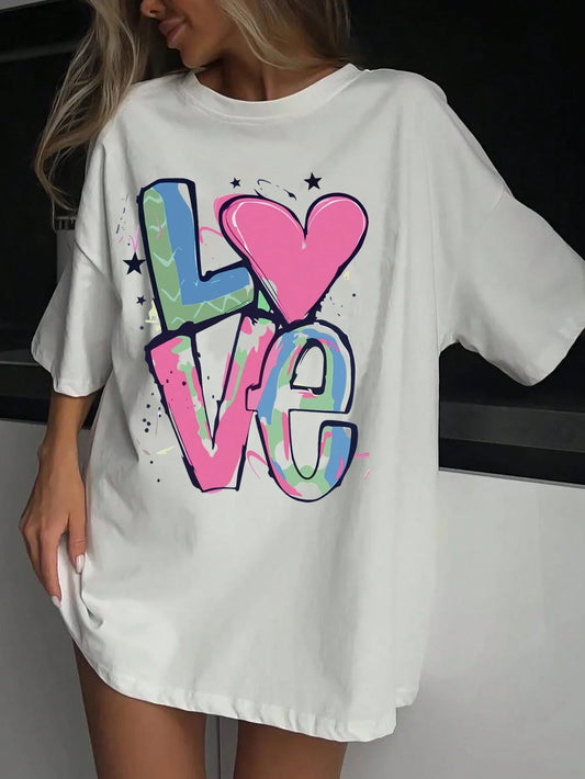 Streetwise Love Printed T-Shirt
