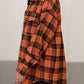 Retro Charm Oversized Plaid Shirt