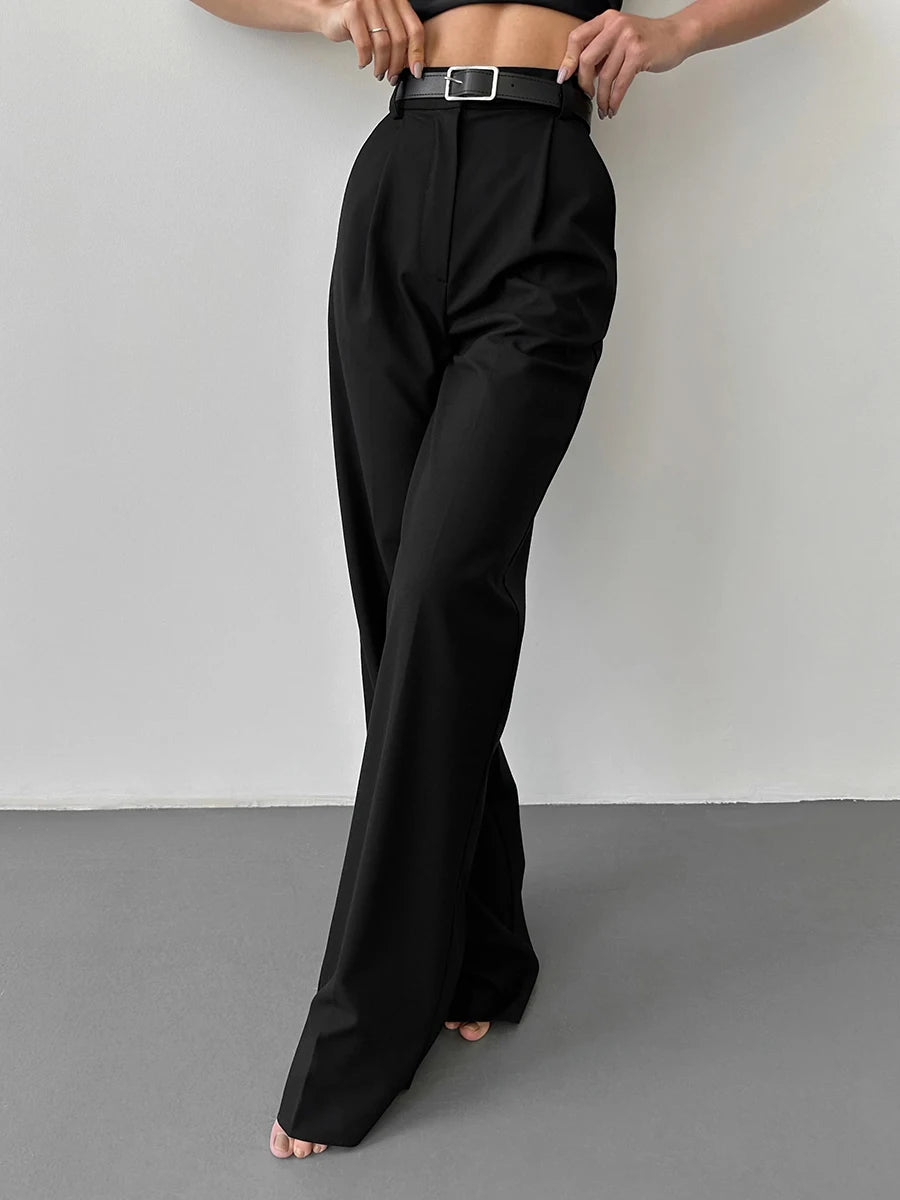 Modern High-Waist Pants