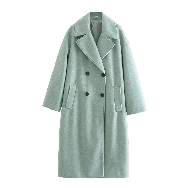 Double-Breasted Office Elegance Coat