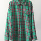 Retro Charm Oversized Plaid Shirt