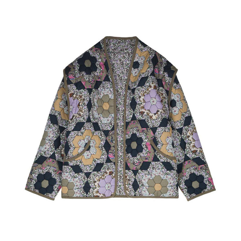 Floral Harmony Patchwork Jacket