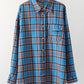 Retro Charm Oversized Plaid Shirt