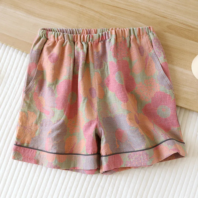 Summer Breeze Cotton Jacquard Shorts