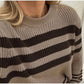 Cozy Retro Stripes Winter Sweater
