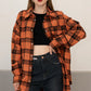 Retro Charm Oversized Plaid Shirt