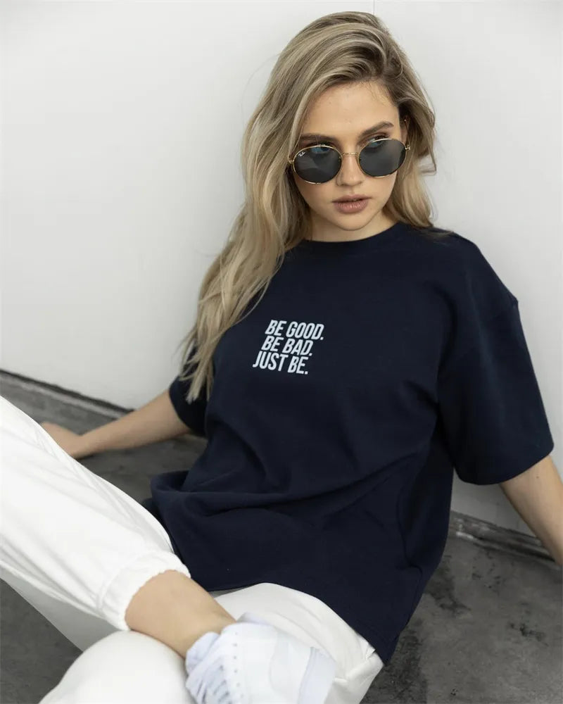 Casual Vibes Letter Tee