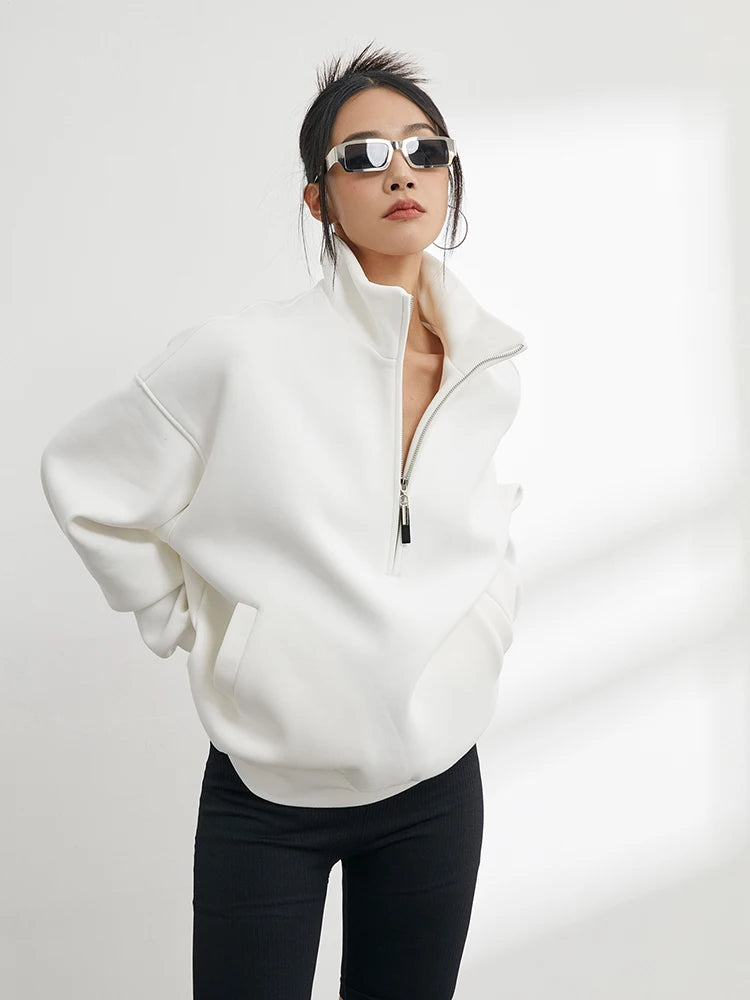 Casual Vibe Half-Zip Sweatshirt