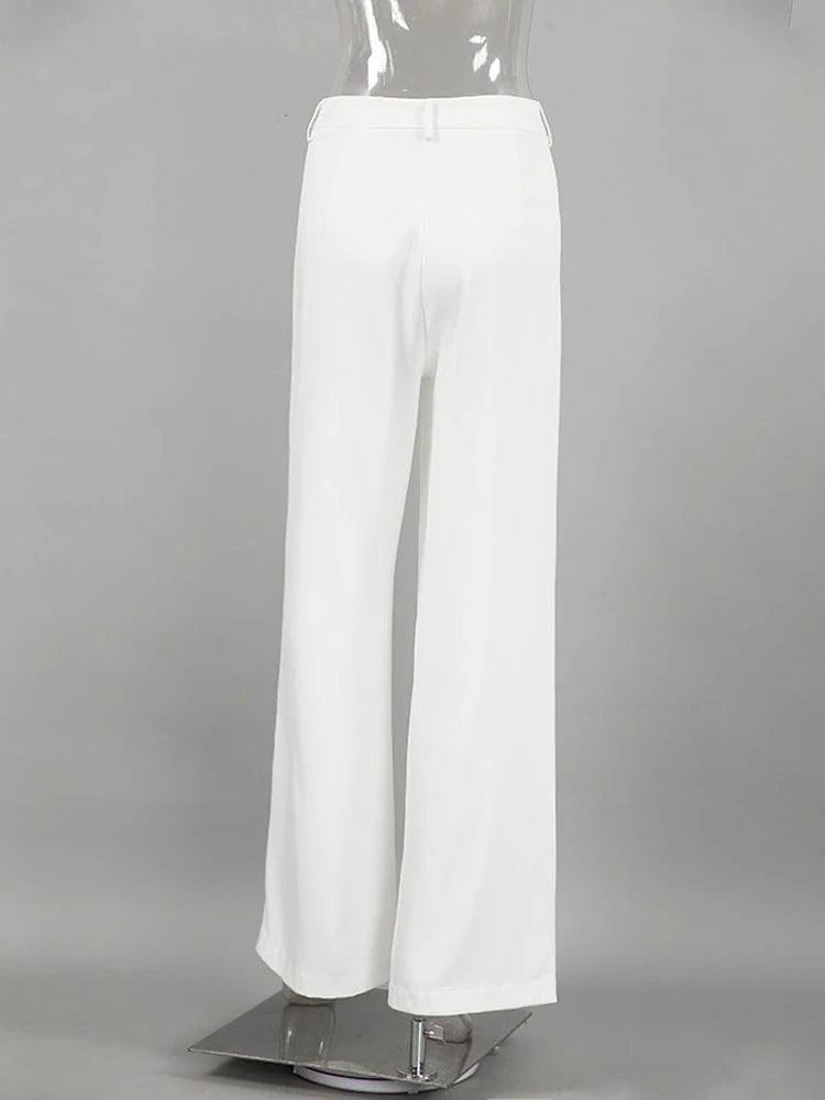 Stellar White Wide-Leg Pants