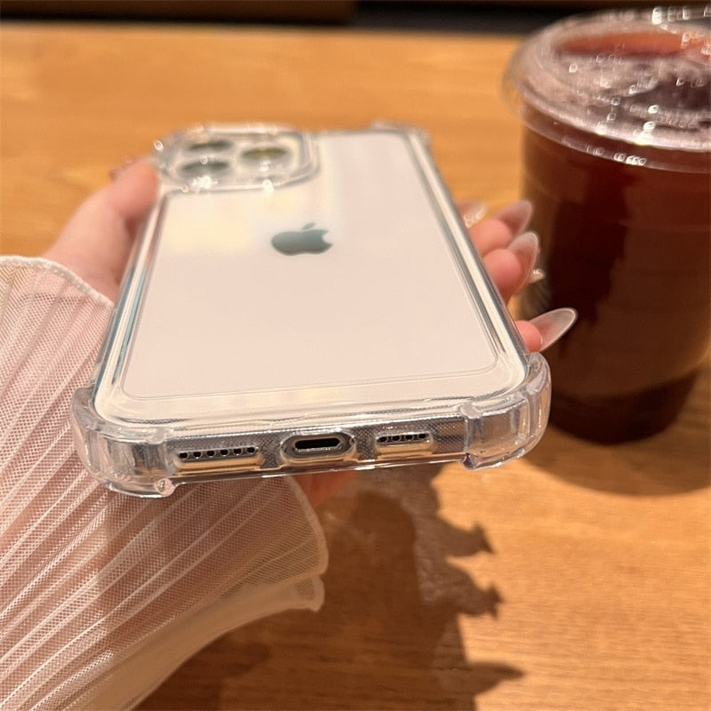 Protective Clear Bumper Case for iPhone