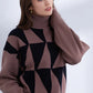 Vintage Ribbed Knit Elegance Sweater