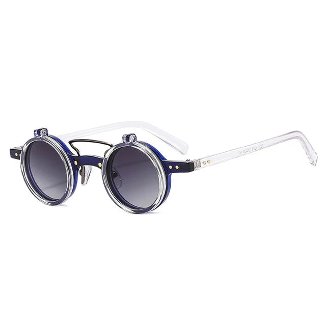 Small Round Flip Fashion Sunglasses