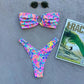 Tropical Print Beach Bikini Set
