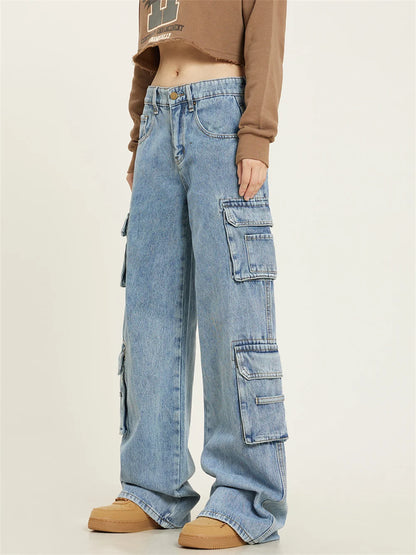 Multi-Pocket Loose Streetwear Trousers
