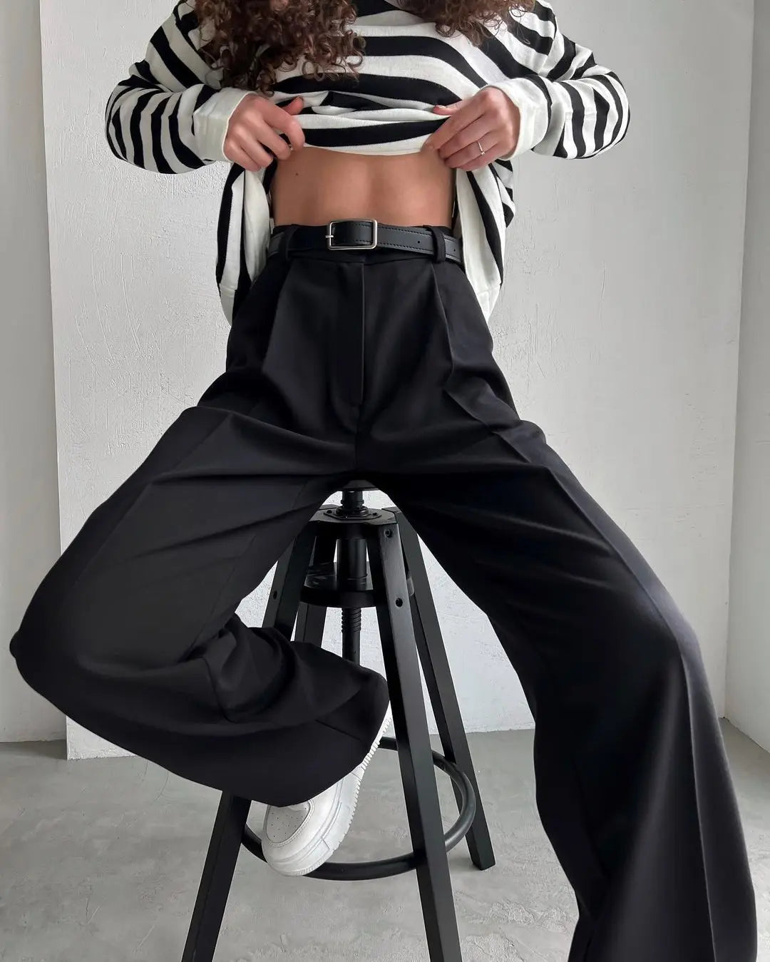 Modern High-Waist Pants