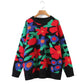 K-Fashion Bloomed Embroidery Knit Sweater