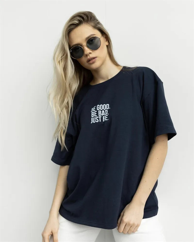 Casual Vibes Letter Tee