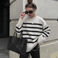 Cozy Stripes Oversized Pullover
