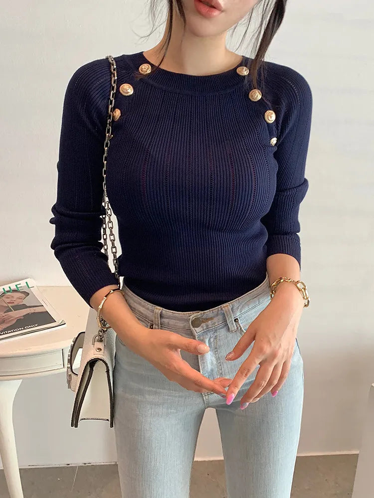 Korean Chic Slim Knit Sweater