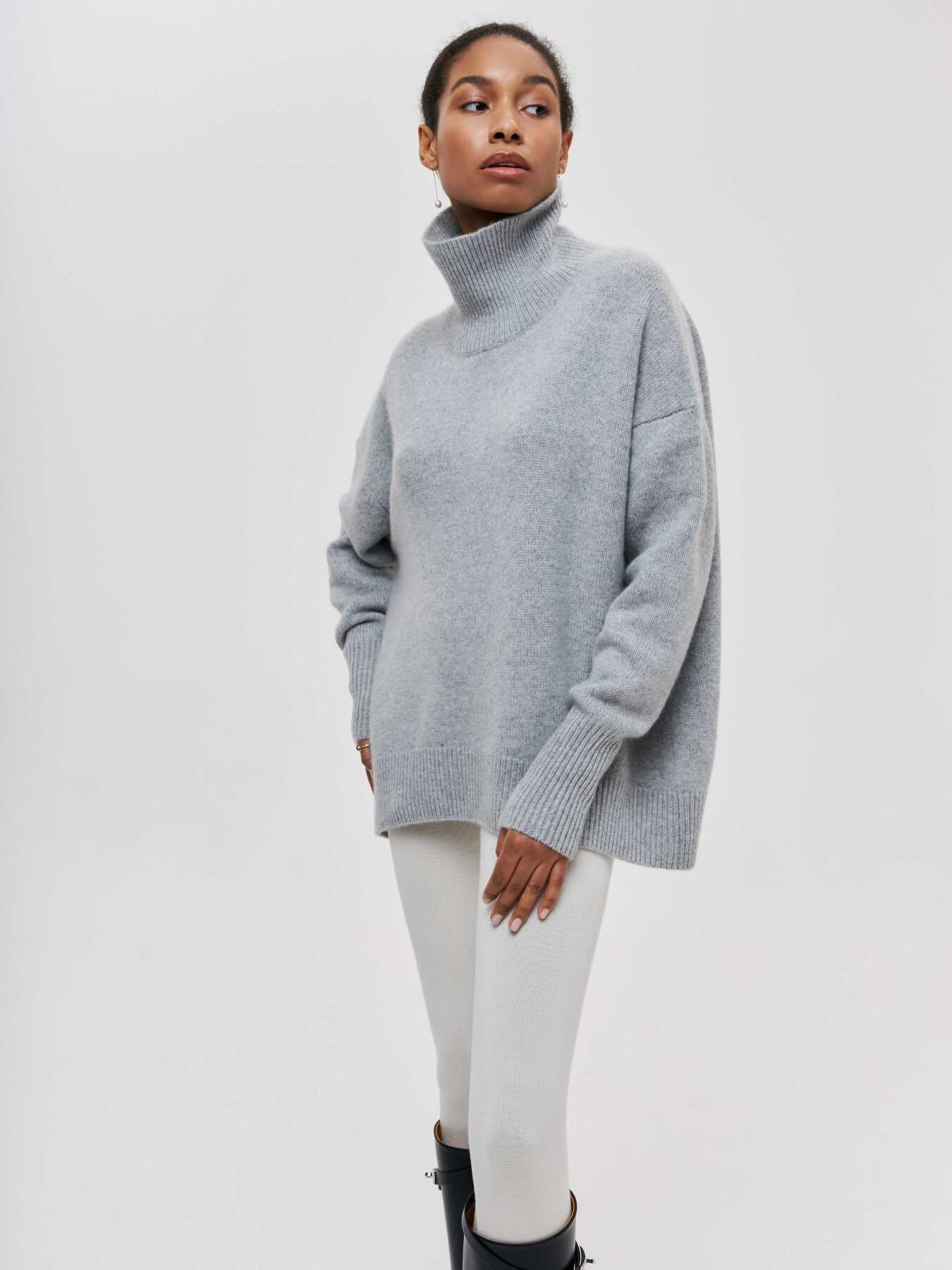 Cozy Elegance: Turtleneck Knit Sweater