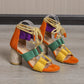 Summer Trendsetter Lace-Up Heeled Sandals