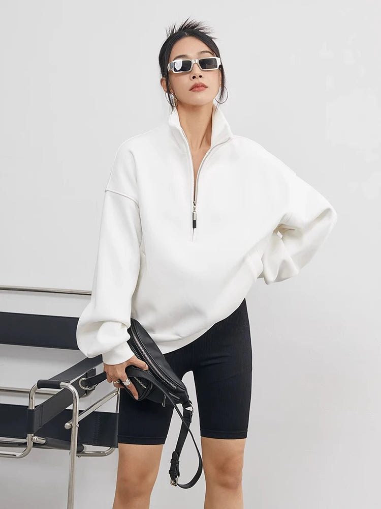 Casual Vibe Half-Zip Sweatshirt