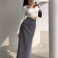 Timeless Slit Pencil Skirt