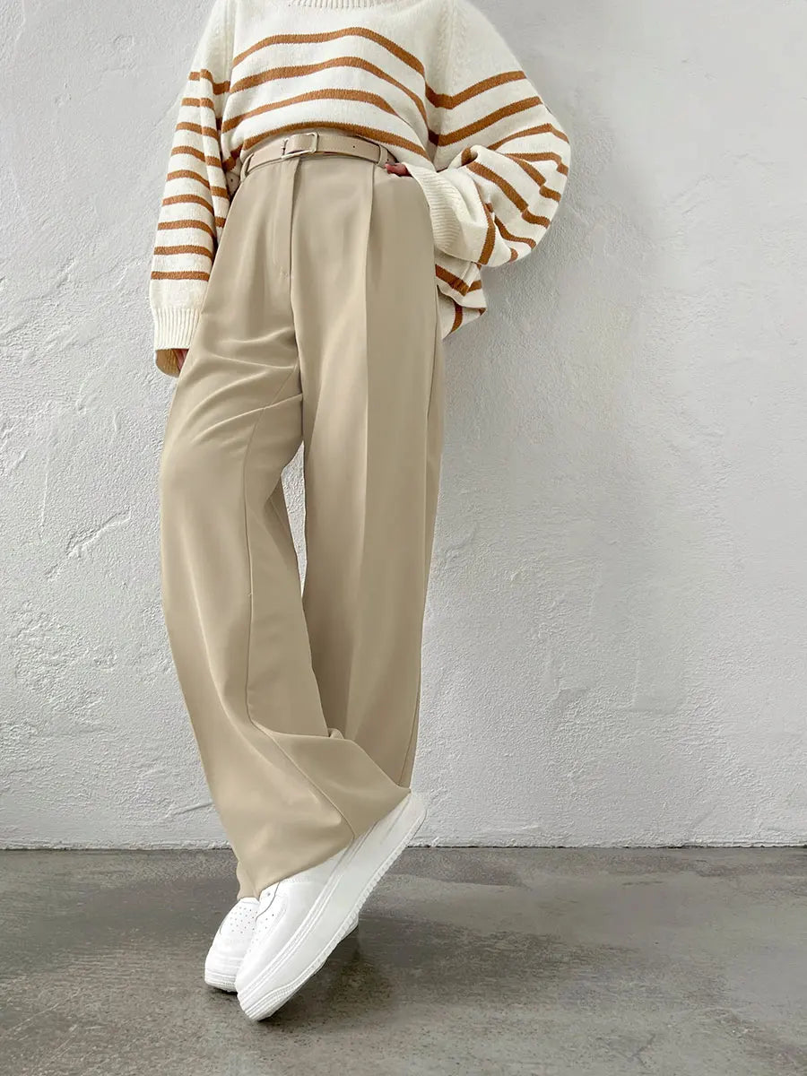 Modern High-Waist Pants