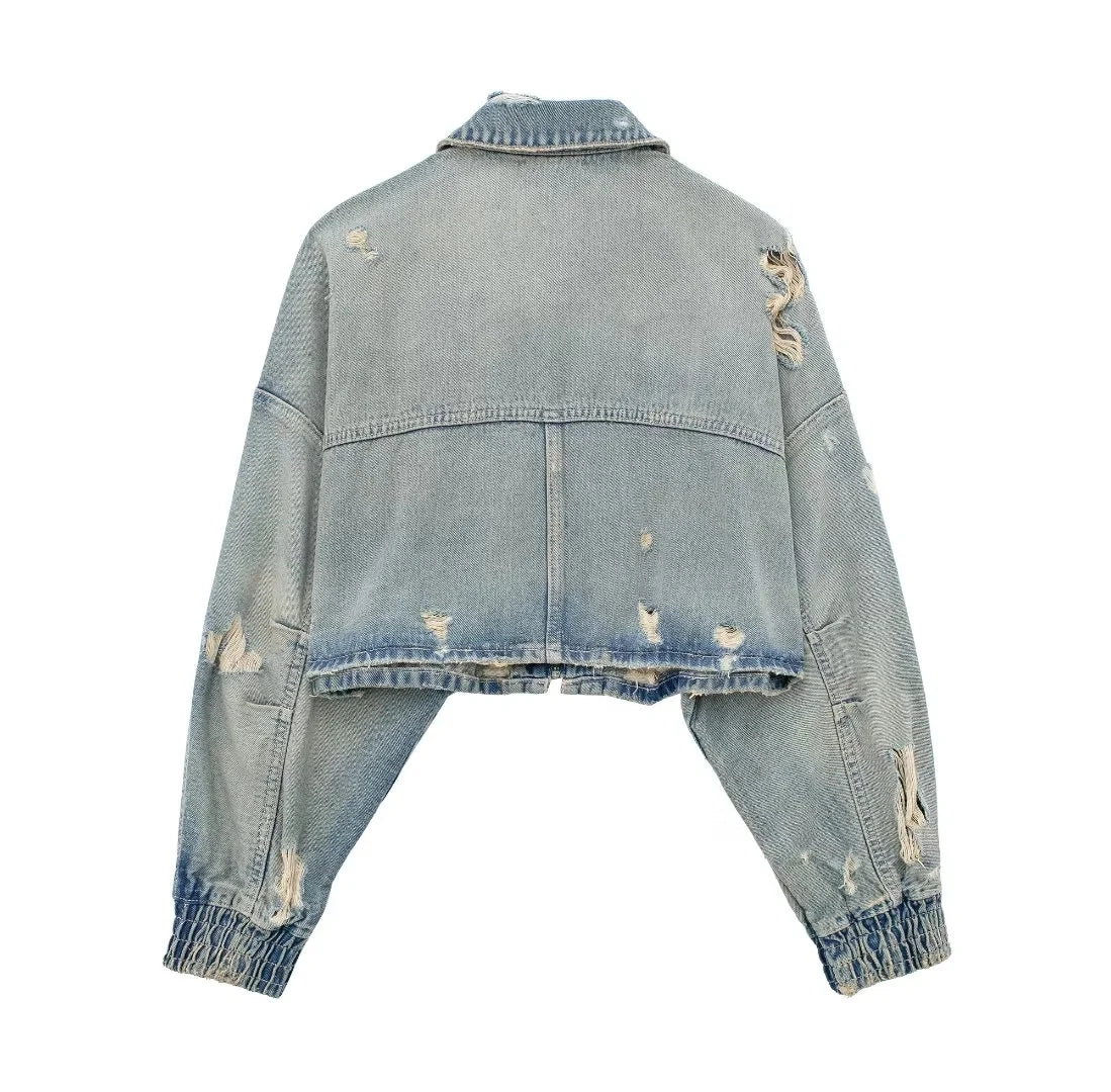 Urban Edge Distressed Denim Jacket