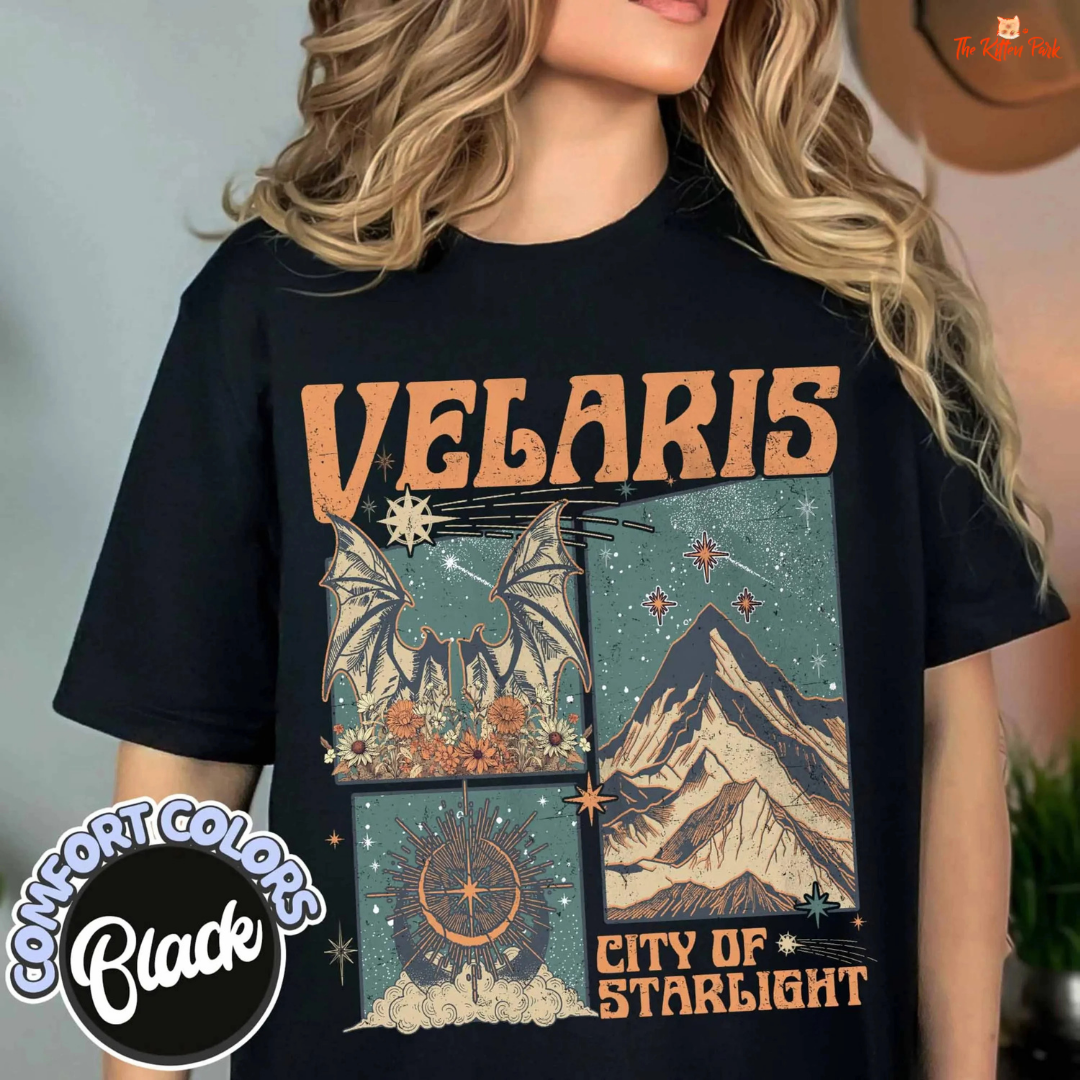 Velaris City of Starlight T-Shirt – ACOTAR Night Court Bookish Tee