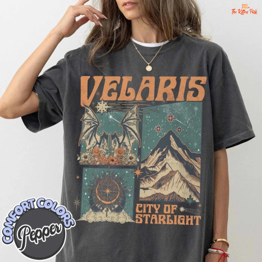 Velaris City of Starlight T-Shirt – ACOTAR Night Court Bookish Tee
