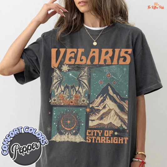Velaris City of Starlight T-Shirt – ACOTAR Night Court Bookish Tee
