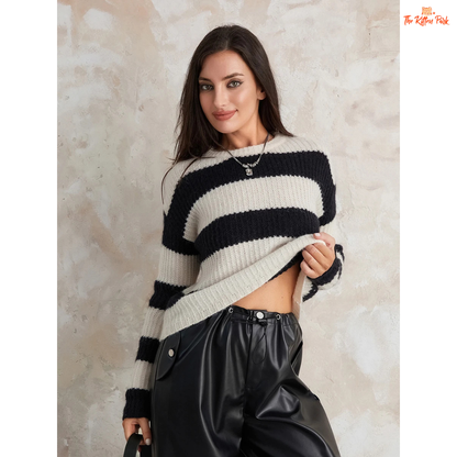 Women’s Cable Knit Sweater with chunky turtleneck, diamond-knit detail, and full sleeves in cozy medium-weight acrylic fabric.