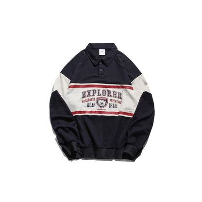 Barbearia Est 1946 Polo Collar Winter Sweatshirt For Women