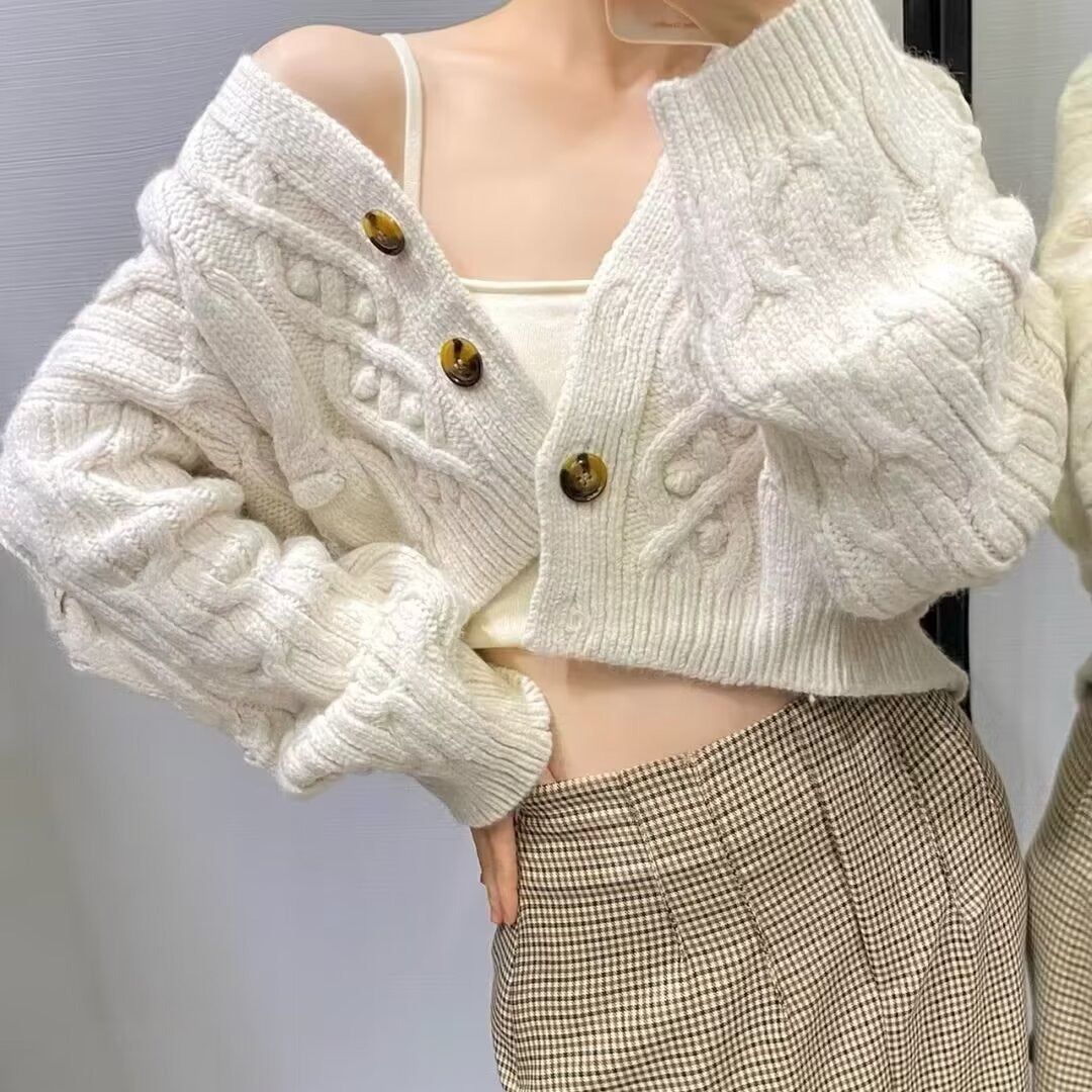 Street Chic Cropped Cardigan Coat