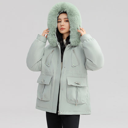 Thick Puffy Hooded Parka