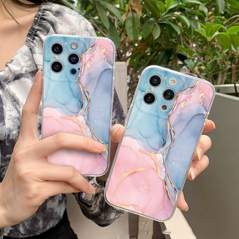 Crystal Crack Marble Phone Cases