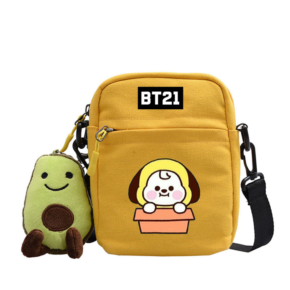 Cartoon Printed Messenger Bag For Outdoor Adventures