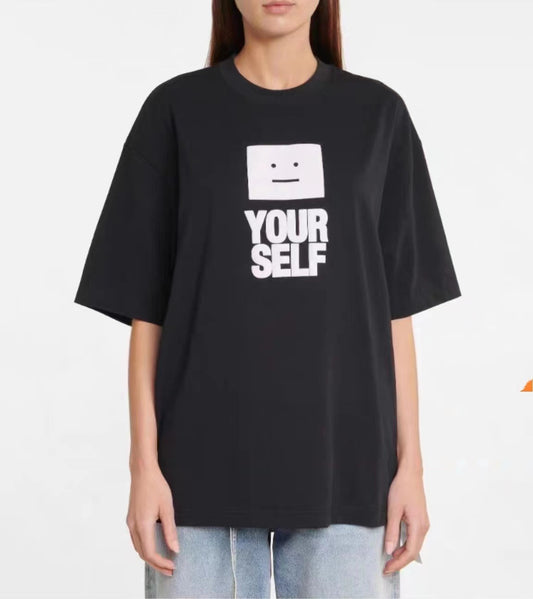 Overthinking Letter Print Breathable T Shirts