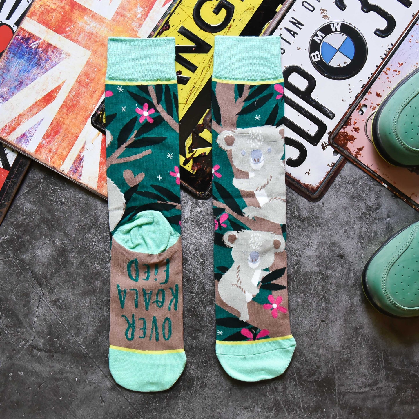 Cactus Cozy Crew Socks