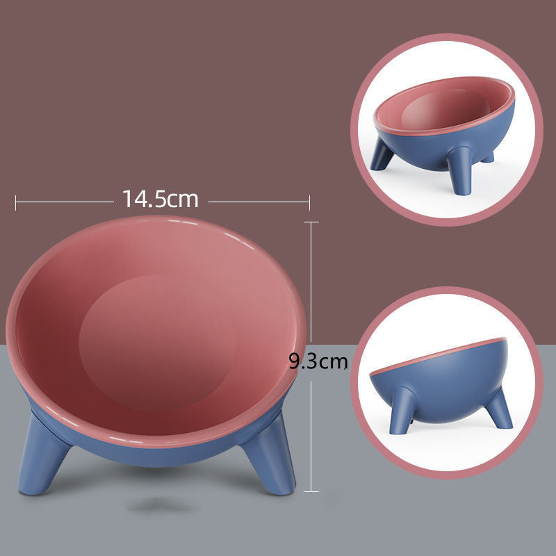 Transparent Non Slip Cat Bowls Feeder