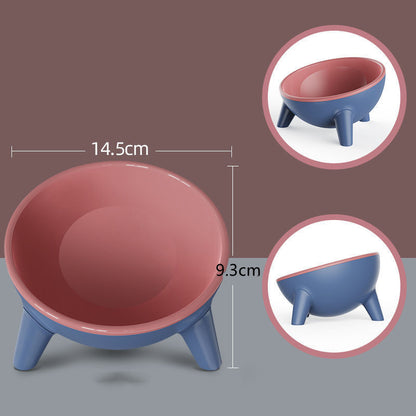 Transparent Non Slip Cat Bowls Feeder