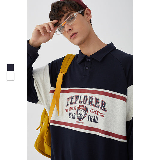 Barbearia Est 1946 Polo Collar Winter Sweatshirt For Women