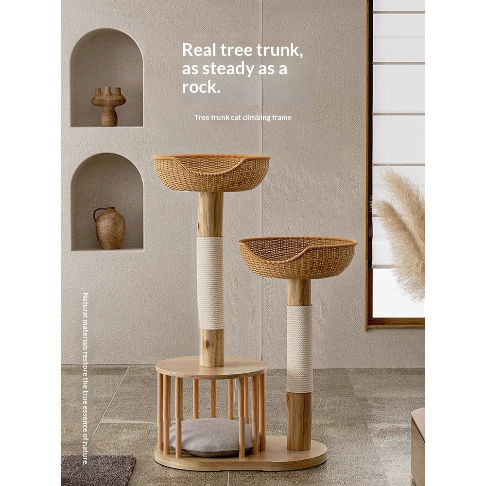 Purrfect Pine Wood Cat Furniture